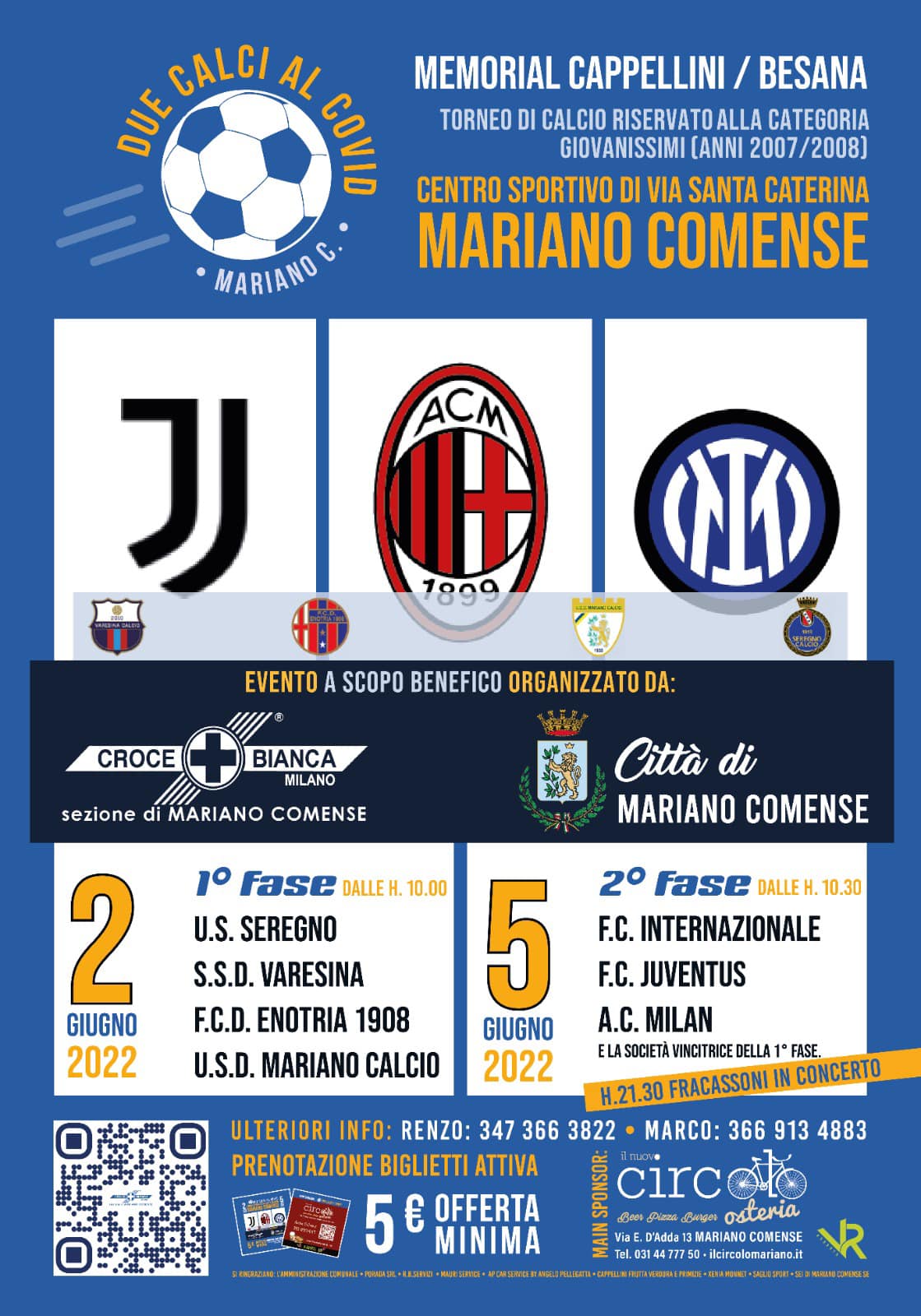Due calci al Covid - Presentazione Memorial Cappellini/Besana