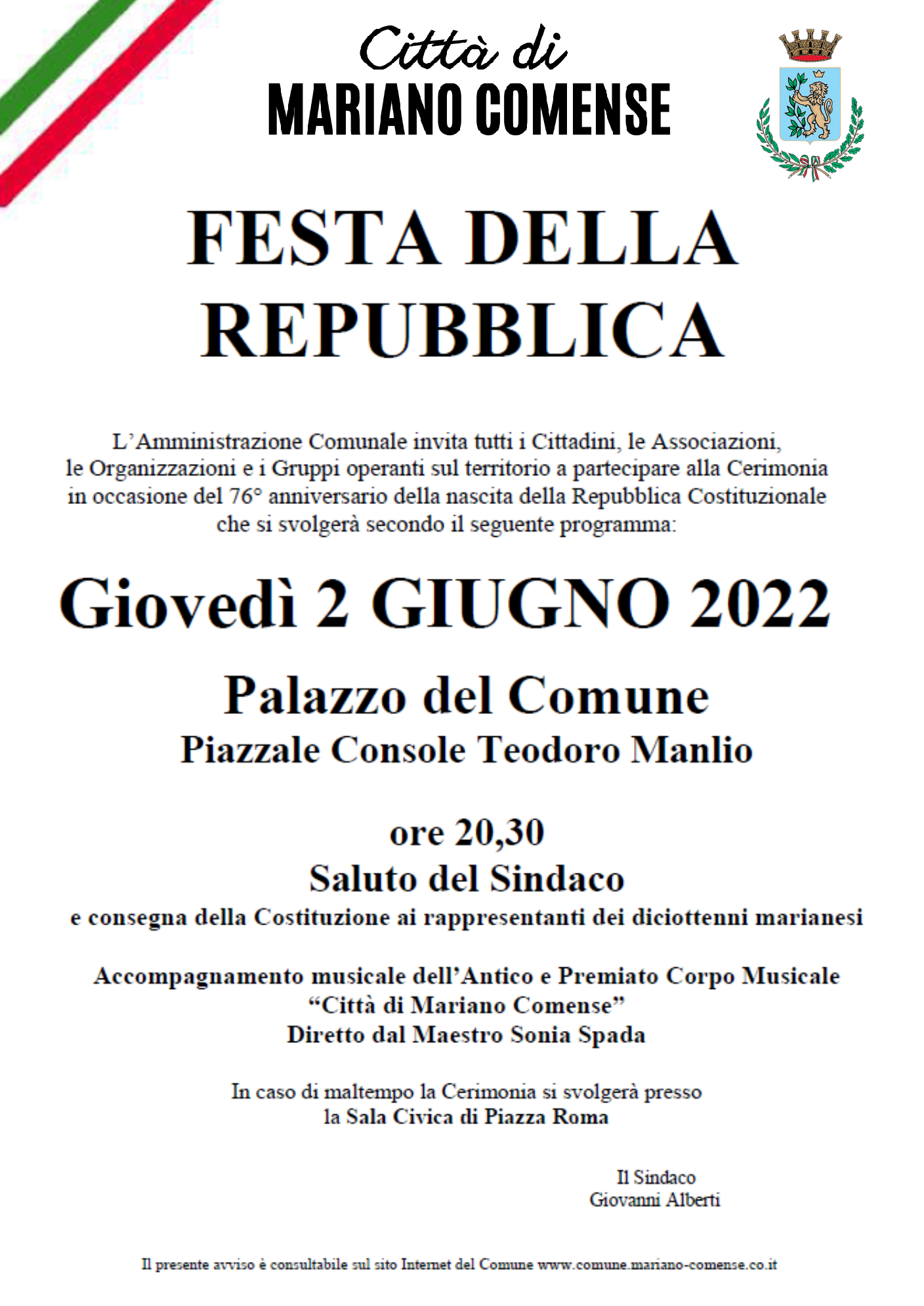 Celebrazione Festa della Repubblica