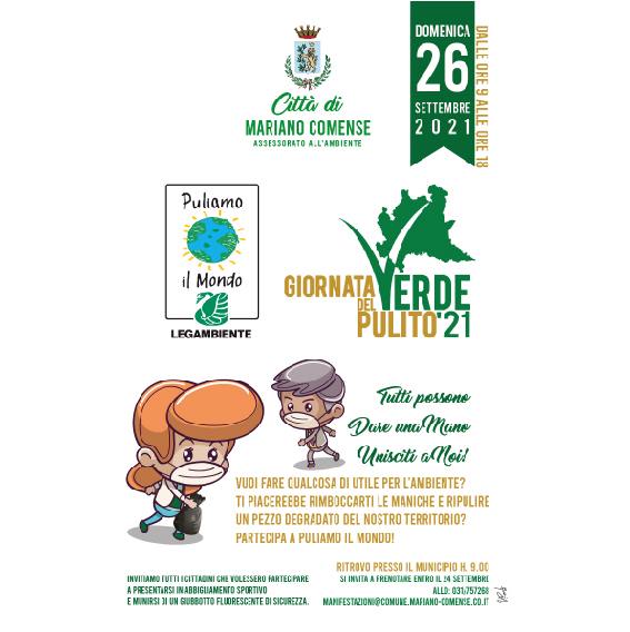 Puliamo il Mondo 2021 - Giornata regionale del Verde Pulito