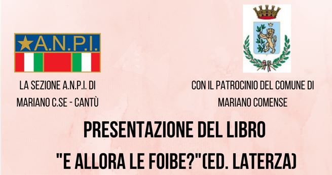 Presentazione libro "E allora le foibe?"
