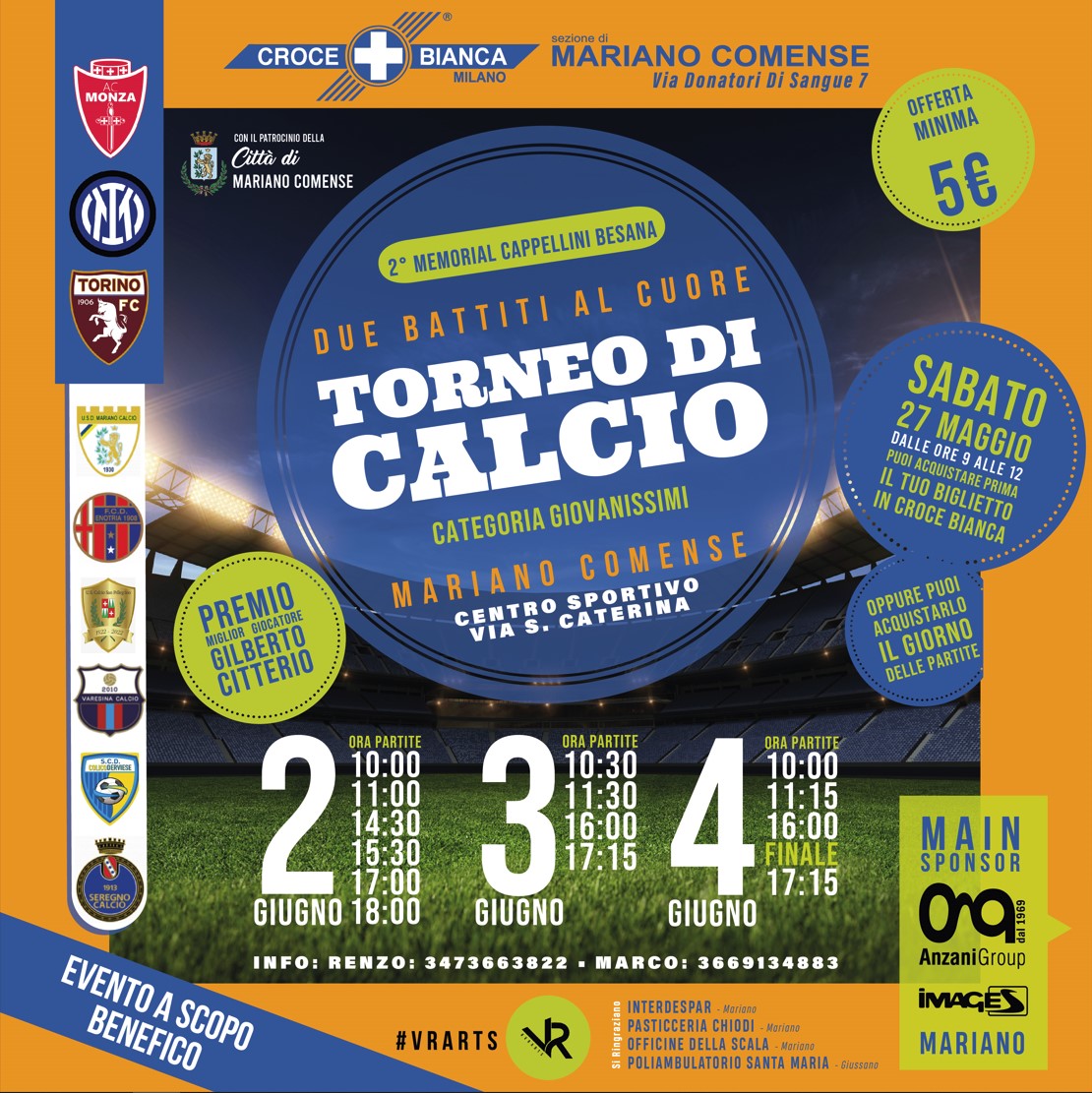 Torneo "Due battiti al cuore" 2° Memorial Cappellini/Besana