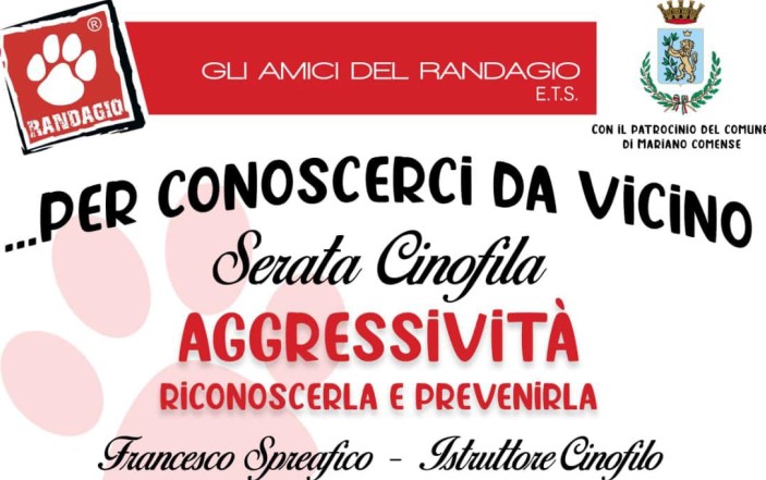 Serata Cinofila - "Aggressività riconoscerla e prevenirla"