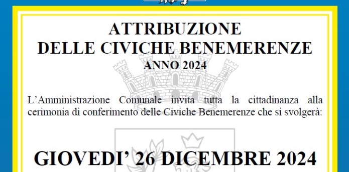 Civiche Benemerenze 2024