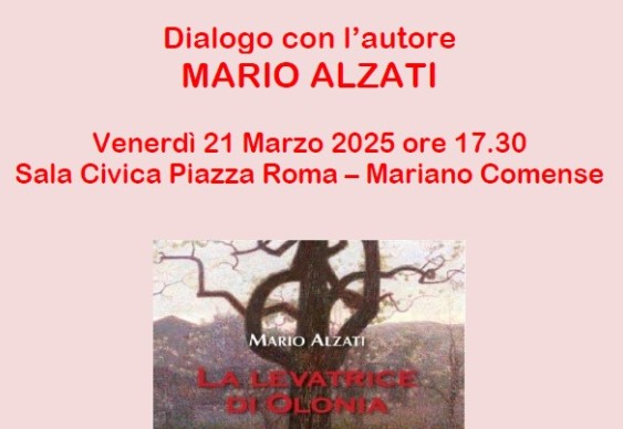 Dialogo con l'autore Mario Alzati