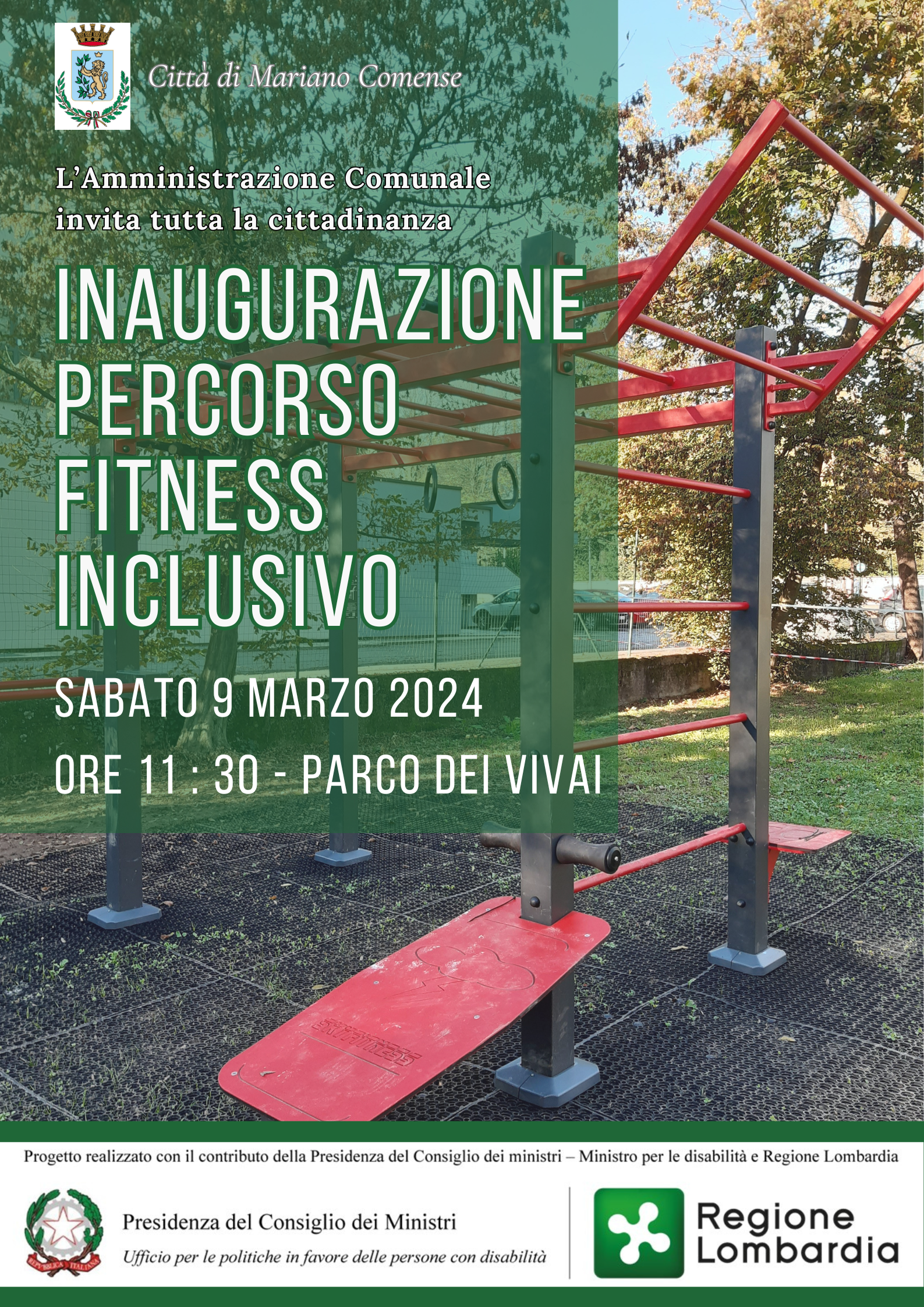 Inaugurazione Percorso Fitness Inclusivo