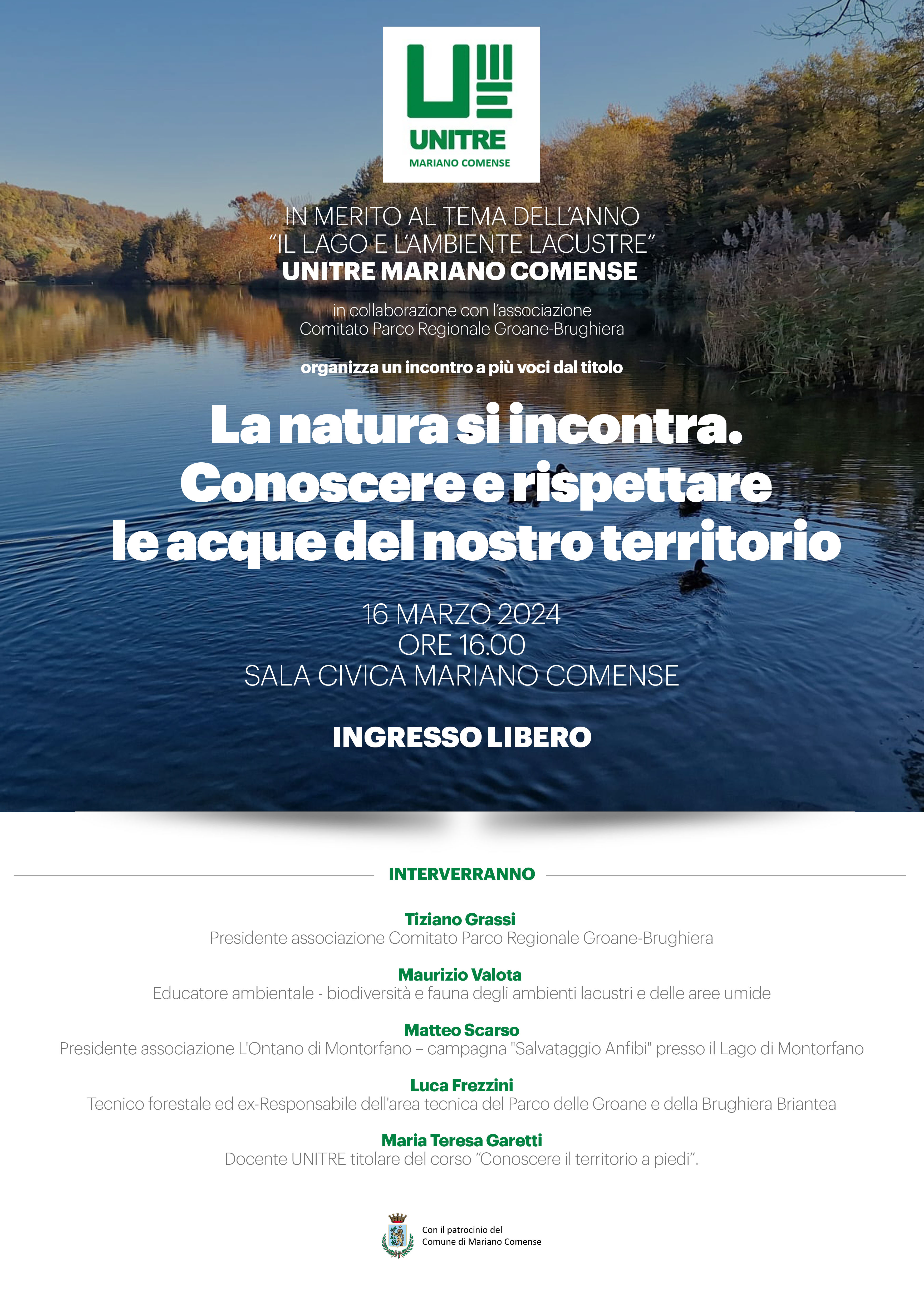 "La natura si incontra" - Incontro di Unitre Mariano Comense