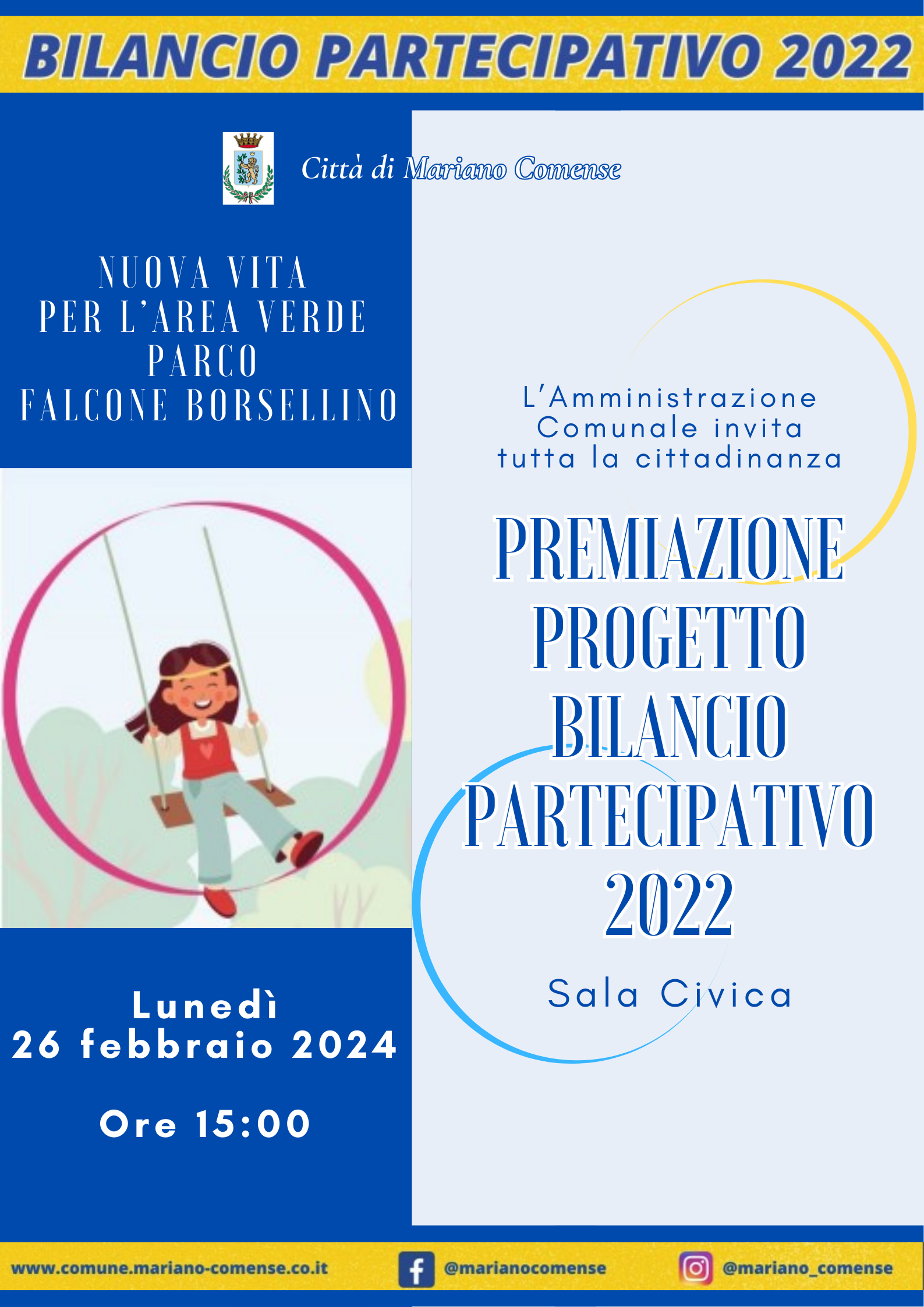 Premiazione Progetto Bilancio Partecipativo 2022