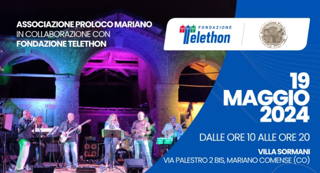 Festival della Ricerca con Telethon e Proloco Mariano